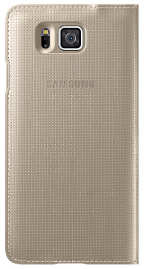 Picture of Samsung Glaxy Alpha S-View Flip Cover - Gold
