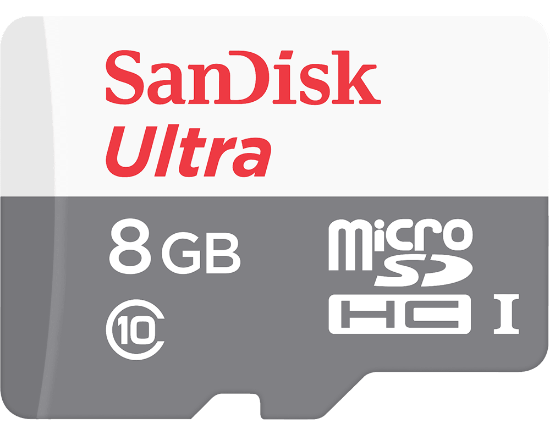 Picture of Sandisk Ultra Micro SHDC UHS-I Card w/ Adapter - 8GB