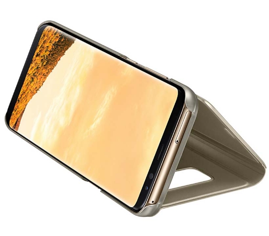 Picture of Galaxy s8+ Clear View Stand Cover Gold