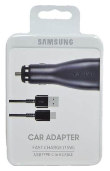 Picture of Samsung Car Adapter Fast Charge 15W Type C Cable - Black